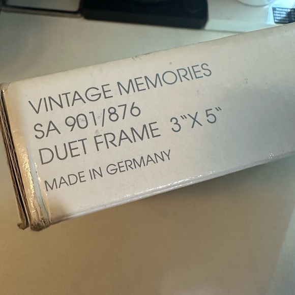 🌻5/$30🌻 MIKASA Crystal Vintage Memories Duet Frame SA 901/876 - Picture 7 of 8